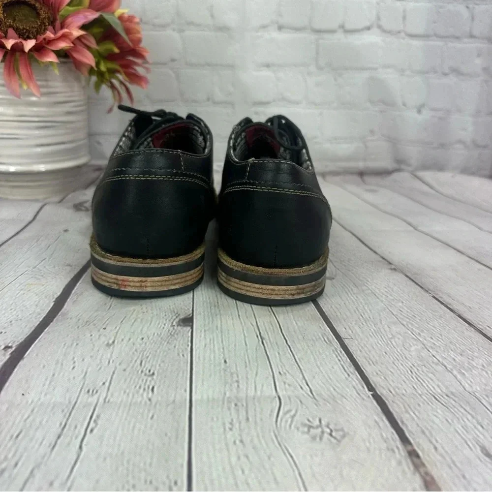 Penguin by munsingwear black leather waylon lace oxford size 11